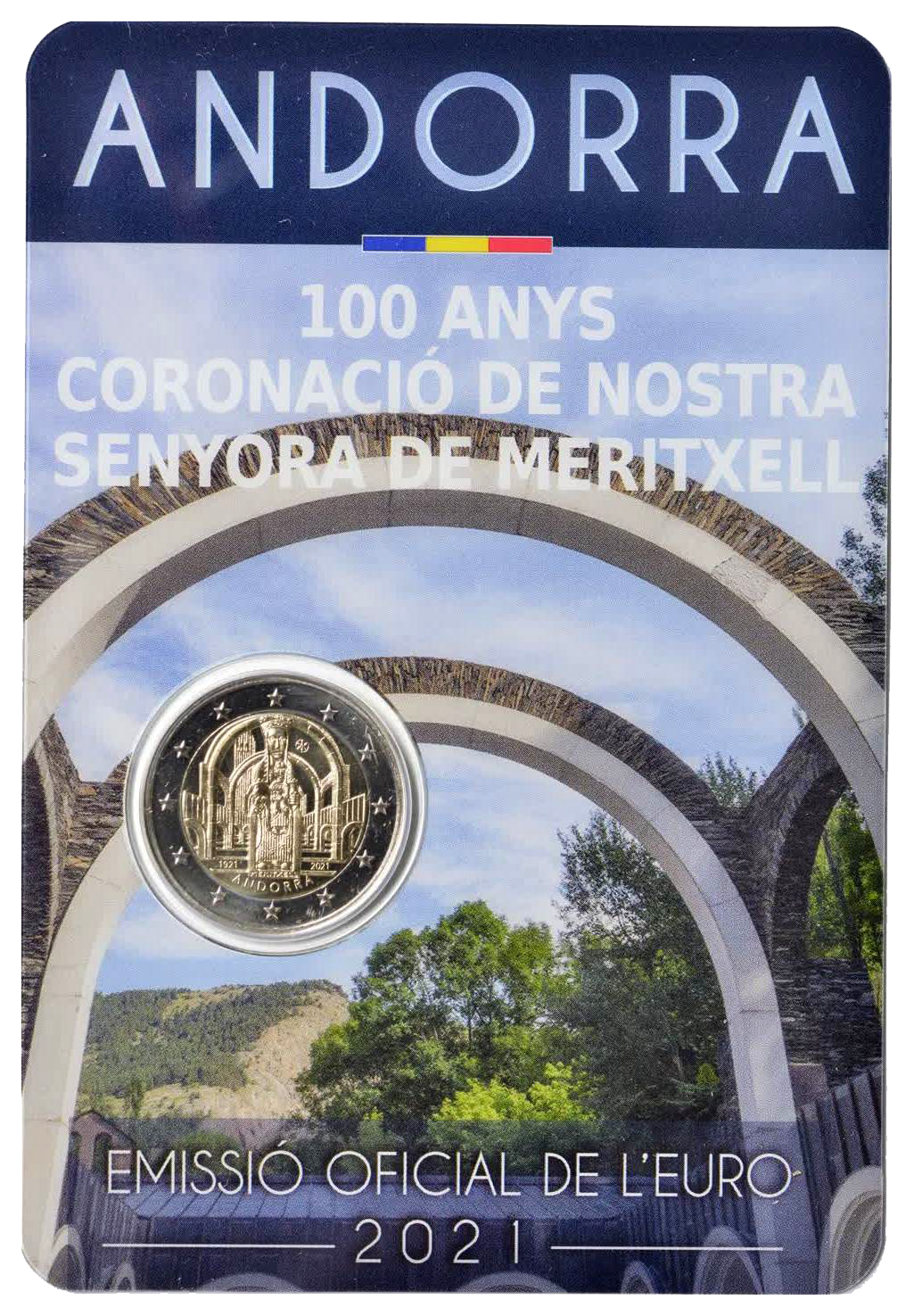 2 euros conmemorativa Centenario de la coronación de Nuestra Señora de Meritxell